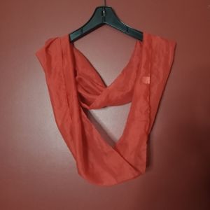 Scarf Wrap Red Semi Sheer